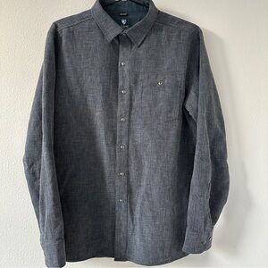 Kuhl Mens Medium Uproar 5 Panel Long Sleeve Button Up Shirt Waffle